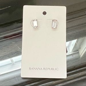 Banana Republic faux diamond earrings.
